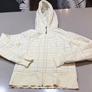lululemon athletica Cream Plaid Women's Sweater